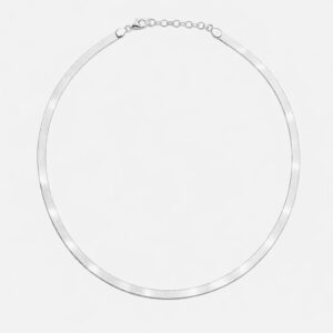 HERRING BONE FLAT CHAIN SLV DIAMOND POLISH