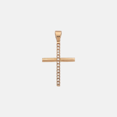 Fine Rose Gold Cross