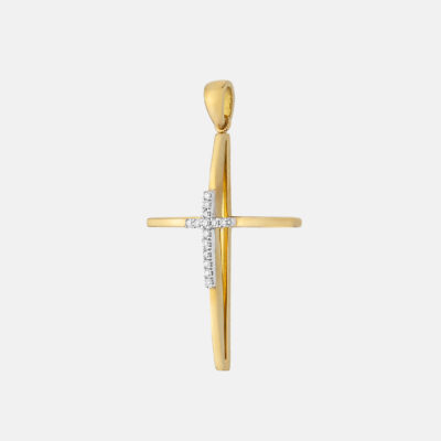 Delicate Diamond Cross