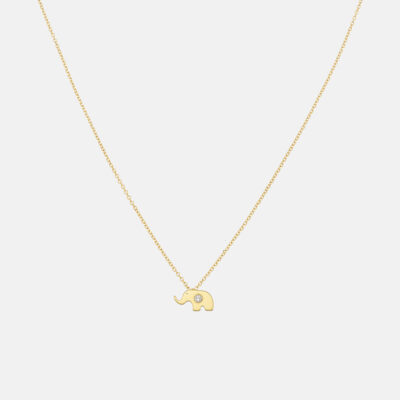Elephant Diamond Necklace
