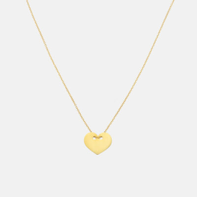 Flat Heart Necklace