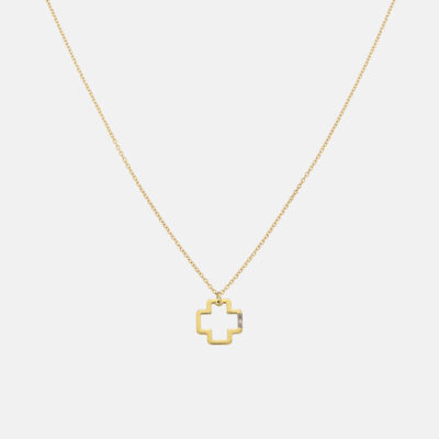 Outline Cross Necklace