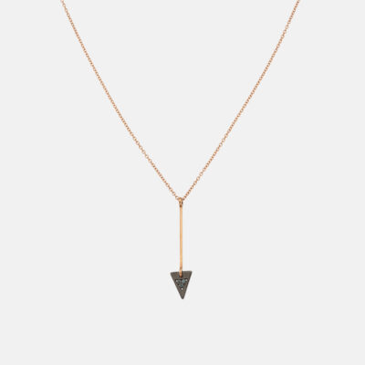 Precious Arrow Blue Diamond Necklace
