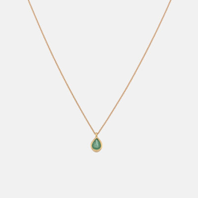 Emerald Pear Shaped Necklace
