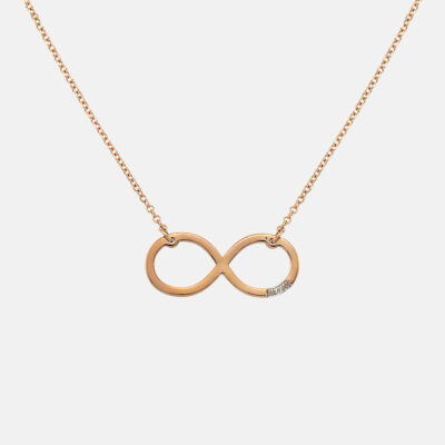 Infinity Symbol Diamond Necklace