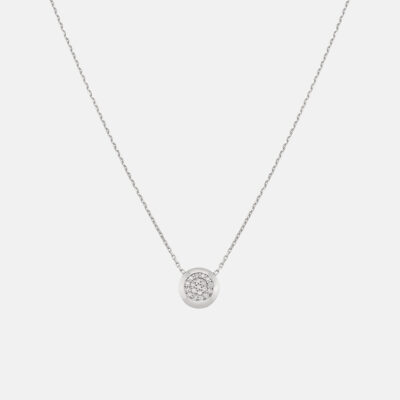 Round Pavé Necklace