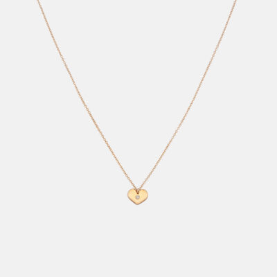 Mini Diamond Heart Necklace