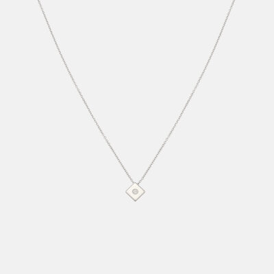 Mini Diamond Rhombus Necklace