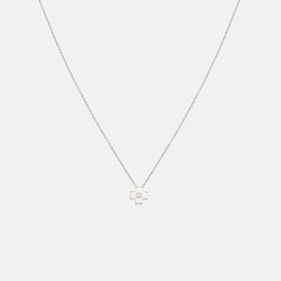 Mini Diamond Cross Necklace