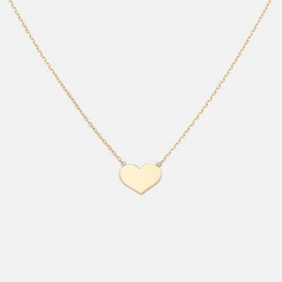 Mini Flat Heart Necklace