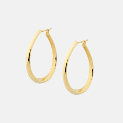 Triangle Drop Shaped Hoop Earrings