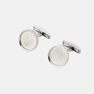 Round Thin Border Minimal Cufflinks