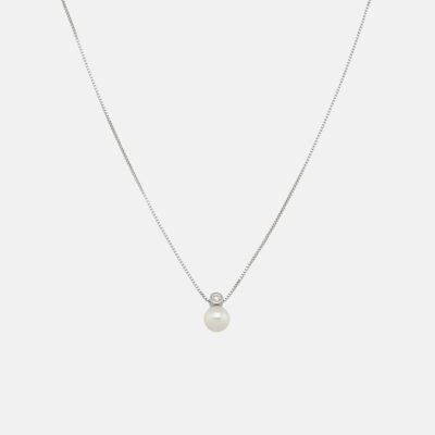 Diamond & Pearl Chic Necklace