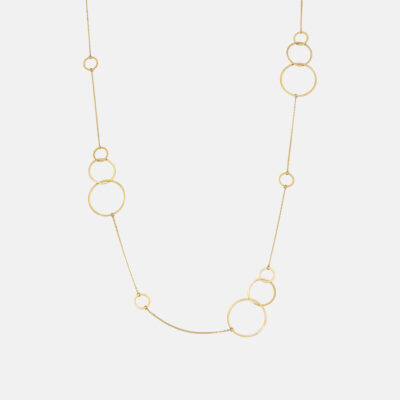 Circle Outline Opera Necklace