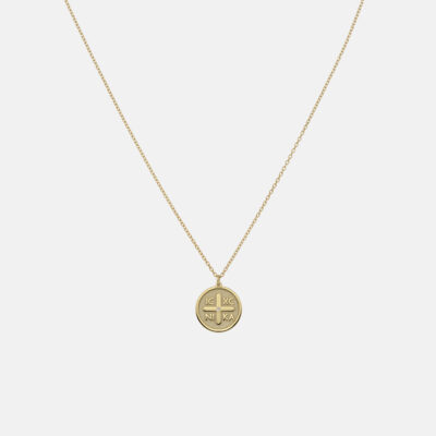 Gold Constantine Coin Necklace