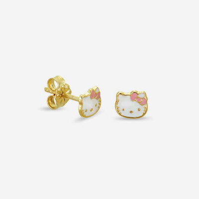 Hello Kitty! Pink Enamel Girl's Earrings