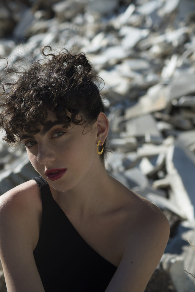 sfoojewelry_contrustcollective_illusioncollection_oval b earrings_gold plated silver