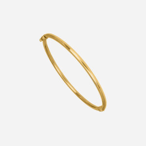 27212 SLV BANGLE RND SECTION YGPL