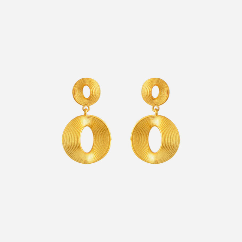 sfoojewelry_contrust collective_IllusionCollection_doublecirclesEarrings _GOLD PLATED