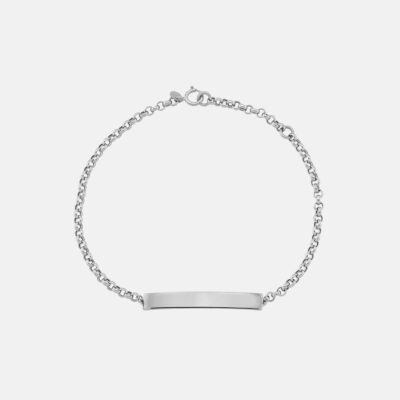 Minimal Unisex Name Tag Bracelet