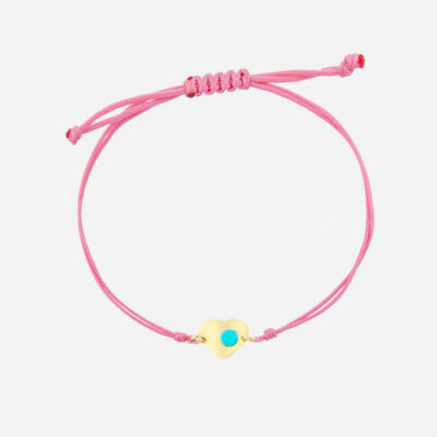 Heart Turquoise Cord Bracelet