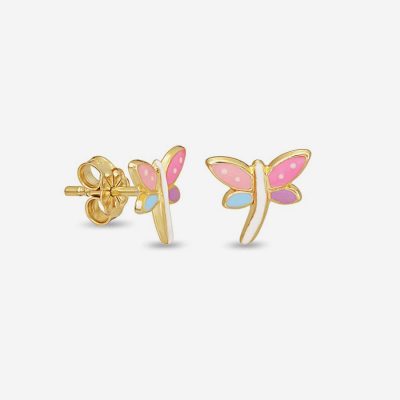 Multicolour Libellula Enamel Girl’s Earrings