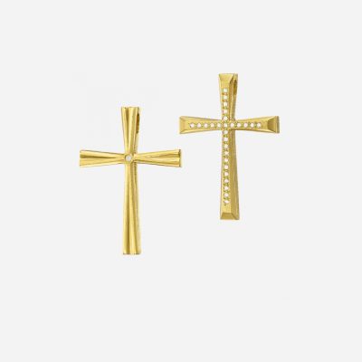 Dual Elegance Gold Cross
