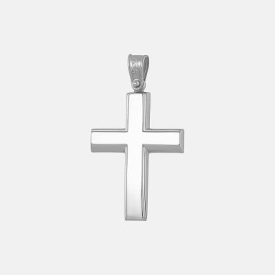 Elegant Cross in 14kt White Gold