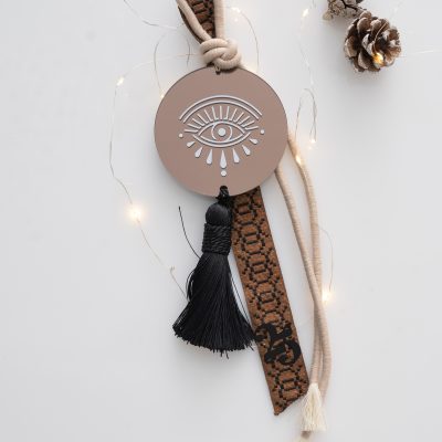 Bronze Mirror Eye 2025 Hanging Lucky Charm