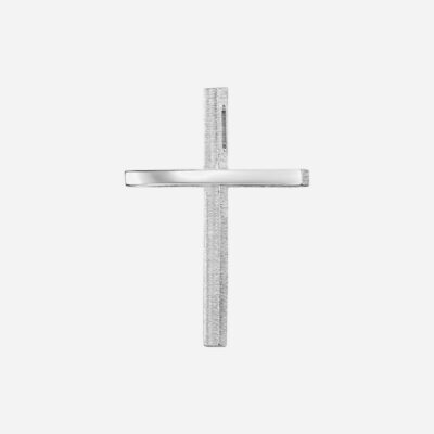 Fine White Gold Cross